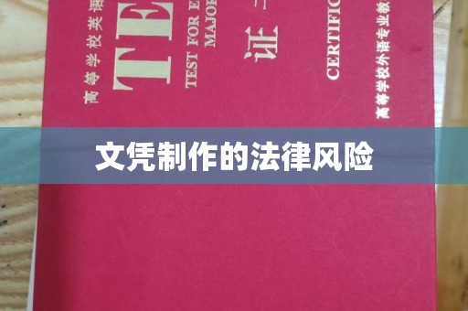 历下文凭制作的法律风险