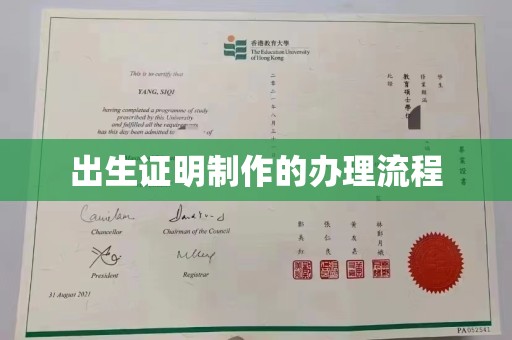 历下出生证明制作的办理流程