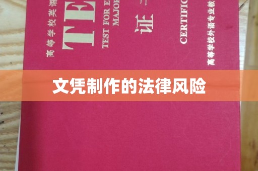 历下文凭制作的法律风险