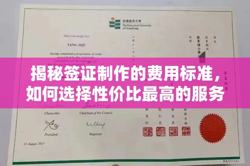 历下揭秘签证制作的费用标准，如何选择性价比最高的服务？
