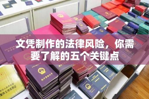 历下文凭制作的法律风险，你需要了解的五个关键点