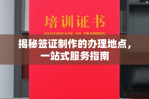 历下揭秘签证制作的办理地点，一站式服务指南