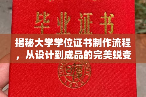 历下揭秘大学学位证书制作流程，从设计到成品的完美蜕变