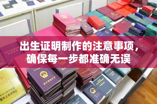 历下出生证明制作的注意事项，确保每一步都准确无误