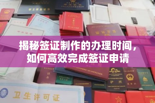 历下揭秘签证制作的办理时间，如何高效完成签证申请